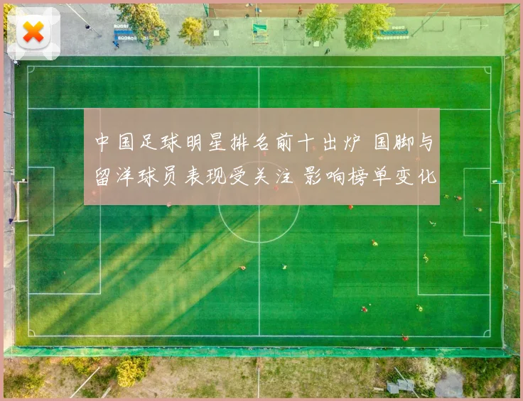 中国足球明星排名前十出炉 国脚与留洋球员表现受关注 影响榜单变化